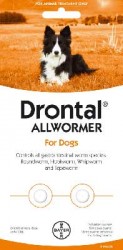 Drontal Allwormer for 10kg Dogs x2 tabs