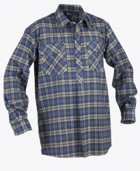 Stag Brushed Cotton Shirt - Closed Front