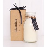 Clear Milk Bottle Candle with Std Box