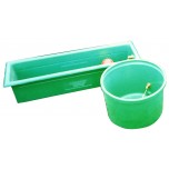 Round and Long Portable Water Trough 60L